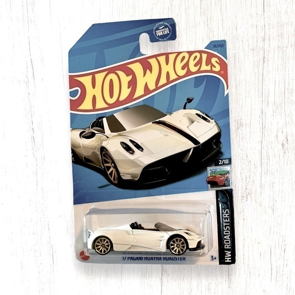 Mattel Hot Wheels Other - HOT Wheels '17 Pagani Huayra Roadster (White) 2023 HW Roadsters